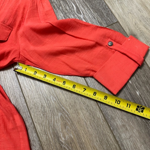 🛍️ New Direction half button shirt with roll up sleeves excellent condition. - Picture 3 of 5